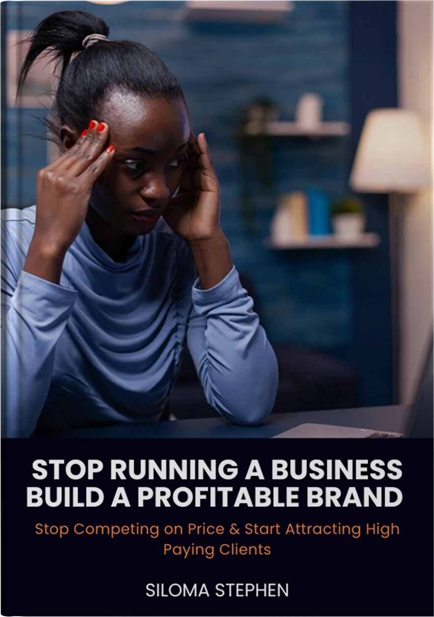 Stop Running A Business E book Cover Mockup Single